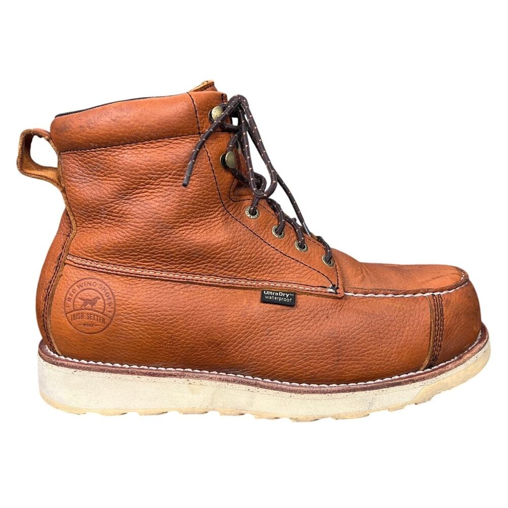 Irish Setter By Red Wing Wingshooter Amber Safety Toe Boot Size US 10.5 D